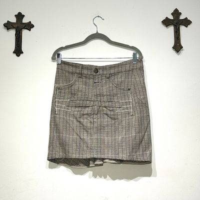 Vintage MFG Plaid Skirt XS